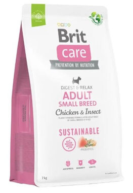 Brit Care Dog Sustainable Adult Small Breed Chicken & Insect 7 kg / Kompletní krmivo pro psy / malá plemena (1-10kg)