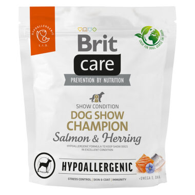 Brit Care Dog Hypoallergenic Dog Show Champion 1 kg / Kompletní krmivo pro psy / Hypoalergenní 