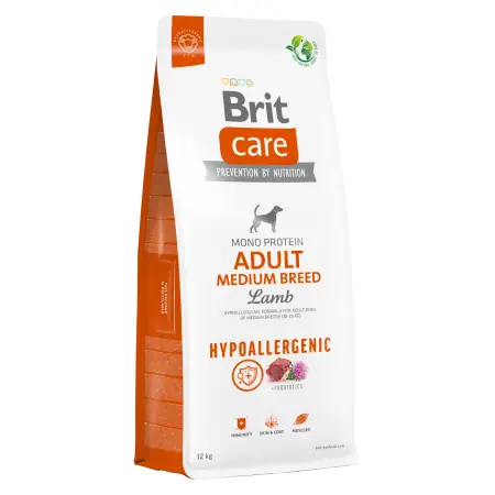 Brit Care Dog Hypoallergenic Adult Medium Breed 12 kg / Kompletní krmivo pro psy / Hypoalergenní / 10 – 25 kg