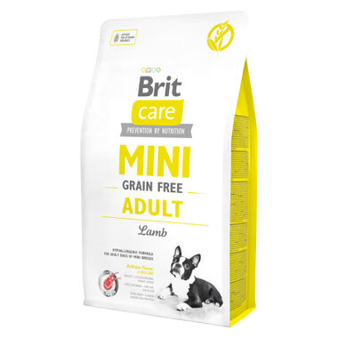 Brit Care Mini Grain Free Adult Lamb 2 kg / Kompletní krmivo pro psy / Hypoalergenní 