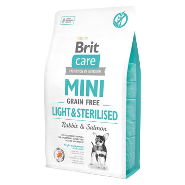 Brit Care Mini Grain Free Light Sterilised 2 kg / Kompletní krmivo pro psy / Hypoalergenní / s nadváhou