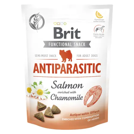 Brit Care Dog Functional Snack Antiparasitic Salmon 150 g / Funkční pamlsky pro psy