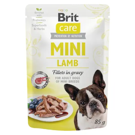 Brit Care Mini Lamb fillets in gravy 85 g / Kapsičky pro psy