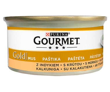 Purina GOURMET GOLD paštika krůta 85 g / Konzervy pro kočky