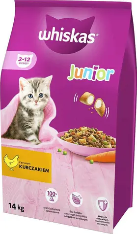 Whiskas Junior granule s kuřecím masem 14 kg / pro koťata