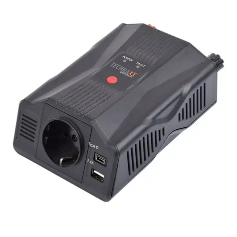 Technaxx TE24 Měnič napětí / 300W / vstup 12V DC / 1x 230V / 2x USB
