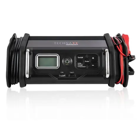 Technaxx TX-193 Nabíječka baterií s kompresorem / 10A / 8 bar