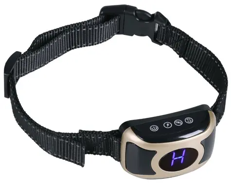 HELMER TC 32 černá / Elektronický protištěkací obojek pro psy / obvod 17 až 55 cm / IP67  