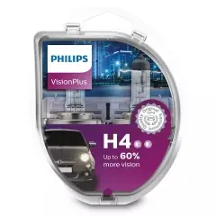 Philips H4 VisionPlus 12V 60/55W 2 ks / Autožárovka / patice P43t-38