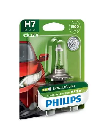 Philips H7 LongLife EcoVision 12V 55W 1 ks / Autožárovka / patice PX26d