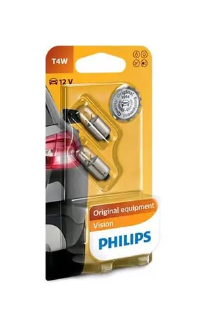 Philips T4W 12V 4W 2ks / žárovka / patice BA9s