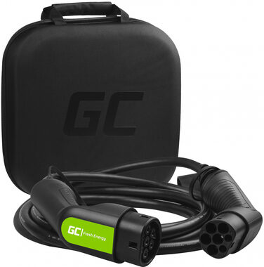 Green Cell GC EV Type 2 7.2kW 5.0m černá / kabel nabijení pro elektrický automobil / Type 2 socket