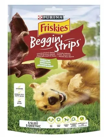 Purina Friskies Beggin Strips 120 g / pamlsek / slanina