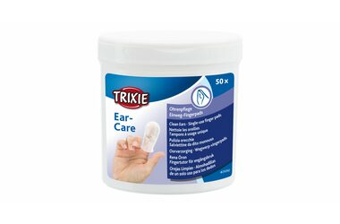 TRIXIE 29392 Ušní péče - jednorázové pečující návleky na prst 50ks