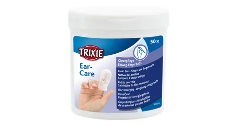 TRIXIE 29392 Ušní péče - jednorázové pečující návleky na prst 50ks