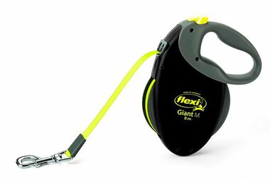 Flexi Giant M páska 8m/25 kg / černá / neon