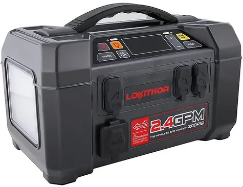 LOKITHOR AW401 5v1 - startovací zdroj černá / 2500 A / 12 V / 74 Wh / USB-A / USB-C