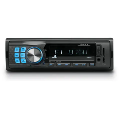 Muse M-195 černá / Autorádio / 1-DIN / 4x40W / Bluetooth / AUX / RCA / USB / SD