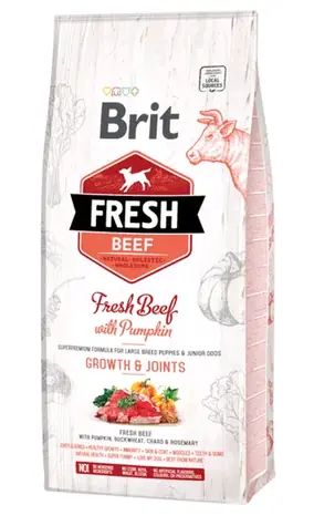 Brit Fresh Beef with Pumpkin Puppy Large Growth & Joints 12 kg / Granule pro psy / pro štěňata