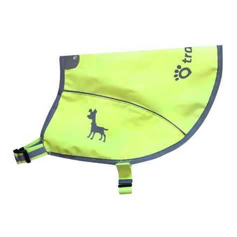 Tractive neonová reflexní vesta pro psy s kapsou pro GPS zelená - velikost S