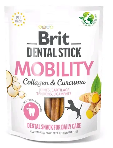 Brit Dental Stick Mobility Curcuma&Collagen 251g / Dentální pamlsek