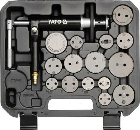 YATO YT-0671 / Souprava pneumatická k montáži kotoučových brzd / 1/4" / 16ks