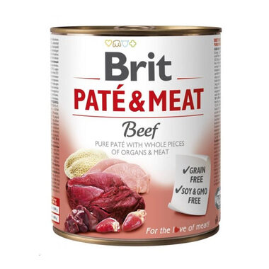 Brit Paté & Meat Beef 800 g / Konzerva pro psy / krůtí a hovězí maso