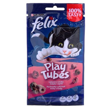 Purina Felix  Play Tubes Turkey & Ham 50 g / Pamlsek pro kočky