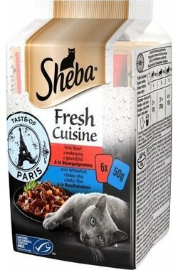 Sheba Mini Fresh Cuisine Taste of Tokyo 6 x 50g / Kapsičky pro kočky