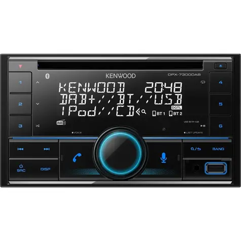 Kenwood DPX7300DAB / Autorádio / 2DIN / DAB+ / BT / USB / CD / AUX-IN