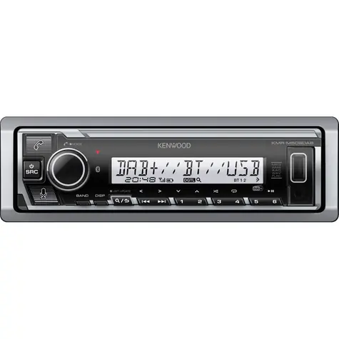 Kenwood KMRM508DAB / Autorádio voděodolné / 1DIN / USB / BT / DAB+ / AUX-IN 