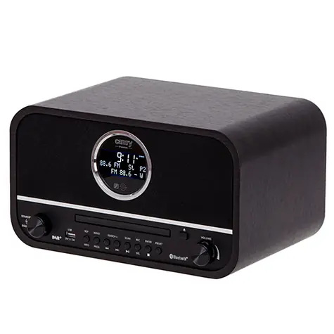 Camry CR 1182 černá / Přenosné rádio / DAB+ / BT / Retro 