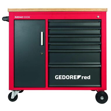 GEDORE 3301818 / Dílenský vozík / 6 zásuvek na nářadí
