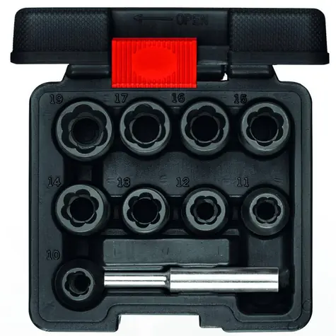 GEDORE 3300034 / Sada nástrčných klíčů / 1/2" / 10 - 19 mm / 10 ks