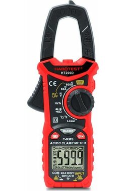 Habotest HT206D Digitální klešťový měřák / 600V / TRUE RMS / NCV / LPF / 2x AAA