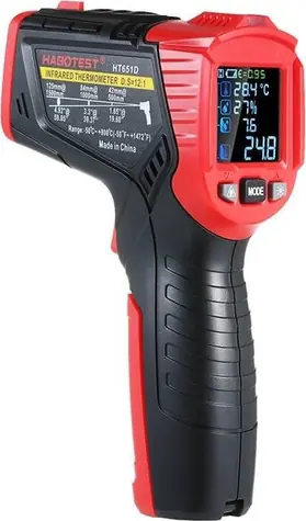 Habotest HT651D Digitální laserový pyrometr / měřič vlhkosti
