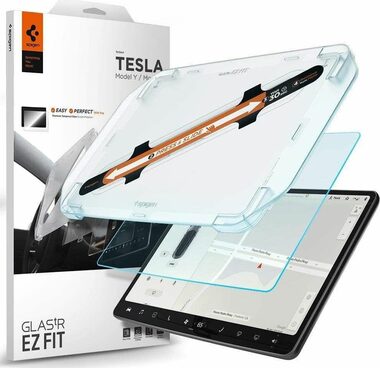 Spigen EZ Fit ochranné sklo pro Tesla Model Y / 3 čirá 