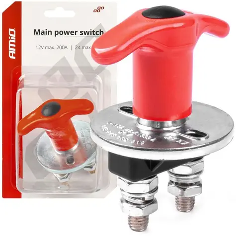 AMiO Odpojovač autobaterie/akumulátoru 12/24V 500A
