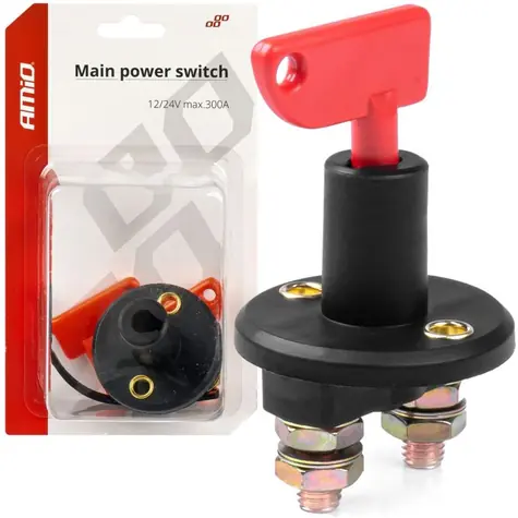AMiO Odpojovač autobaterie/akumulátoru 12/24V 300A