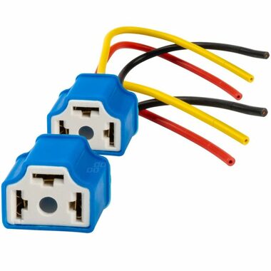 AMiO Patice keramická pro autožárovku H4 - s kabelem / sada 2ks