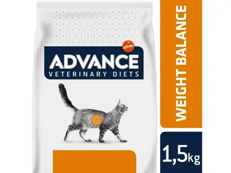 ADVANCE-VD Cat Weight Balance 1.5kg / Dietní krmivo (granule) / pro dospělé kočky ke snížení nadváhy
