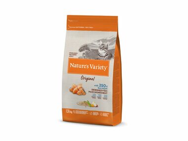 Nature´s variety original pro kastrované kočky s lososem 1.25kg / Granule pro kočky