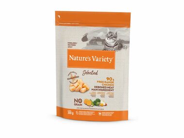 Nature´s variety selected pro kastrované kočky s kuřecím 300g / Granule pro kočky
