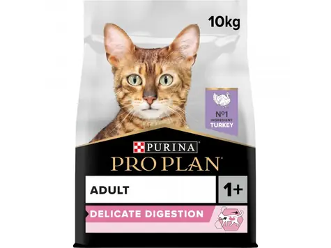 Purina Pro Plan Cat Delicate Digestion Adult krůta 10kg / Granule pro kočky 