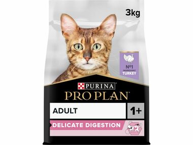 Purina Pro Plan Cat Delicate Digestion Adult krůta 3kg / Granule pro kočky 