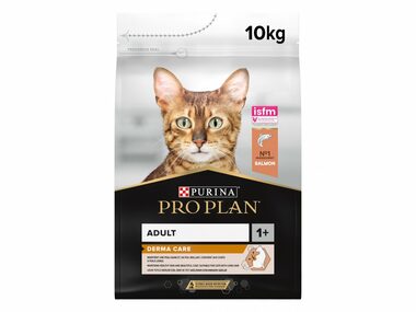 Purina Pro Plan Cat Derma Care Adult losos 10kg / Granule pro kočky / k udržení zdravé kůže a krásné srsti