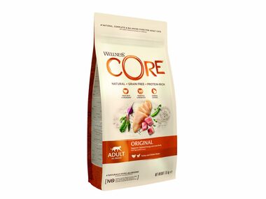Wellness Core Cat Original Adlut All Breeds krůta a kuře 1.75kg / Granule pro kočky / pro dospělé kočky