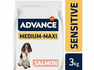 ADVANCE DOG Adult Sensitive 3kg / Granule pro psy / Dospělý / střední / s citlivým zažíváním