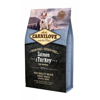 Carnilove Salmon & Turkey for Puppies 4 kg / Holistické kompletní krmivo pro štěňata 
