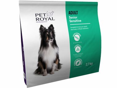 Pet Royal Adult Senior Sensitive 2.7kg / Kompletní krmivo pro starší psy a psy s citlivým zažíváním